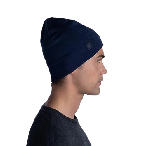 Buff MERINO MIDWEIGHT BEANIE für Erwachsene melange night blue Gr. One Size