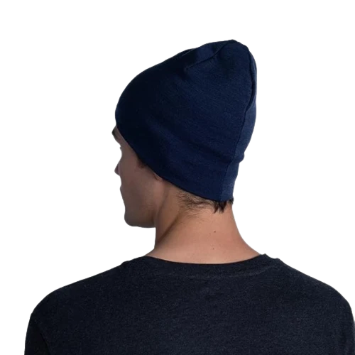 Buff MERINO MIDWEIGHT BEANIE für Erwachsene melange night blue Gr. One Size