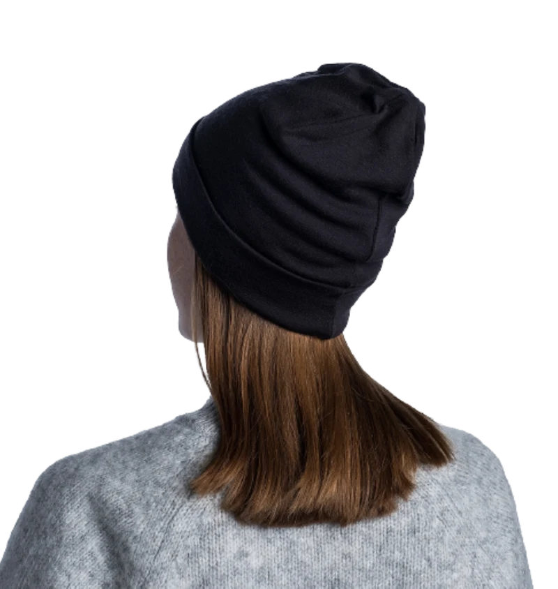 Buff MERINO HEAVYWEIGHT BEANIE für Erwachsene solid black Gr. One Size