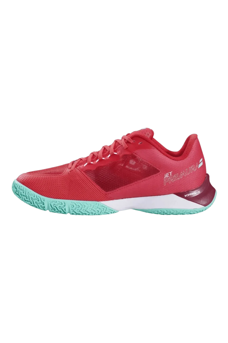 Babolat Jet Premura 2 Lebron Padelschuh Rot/Hellblau