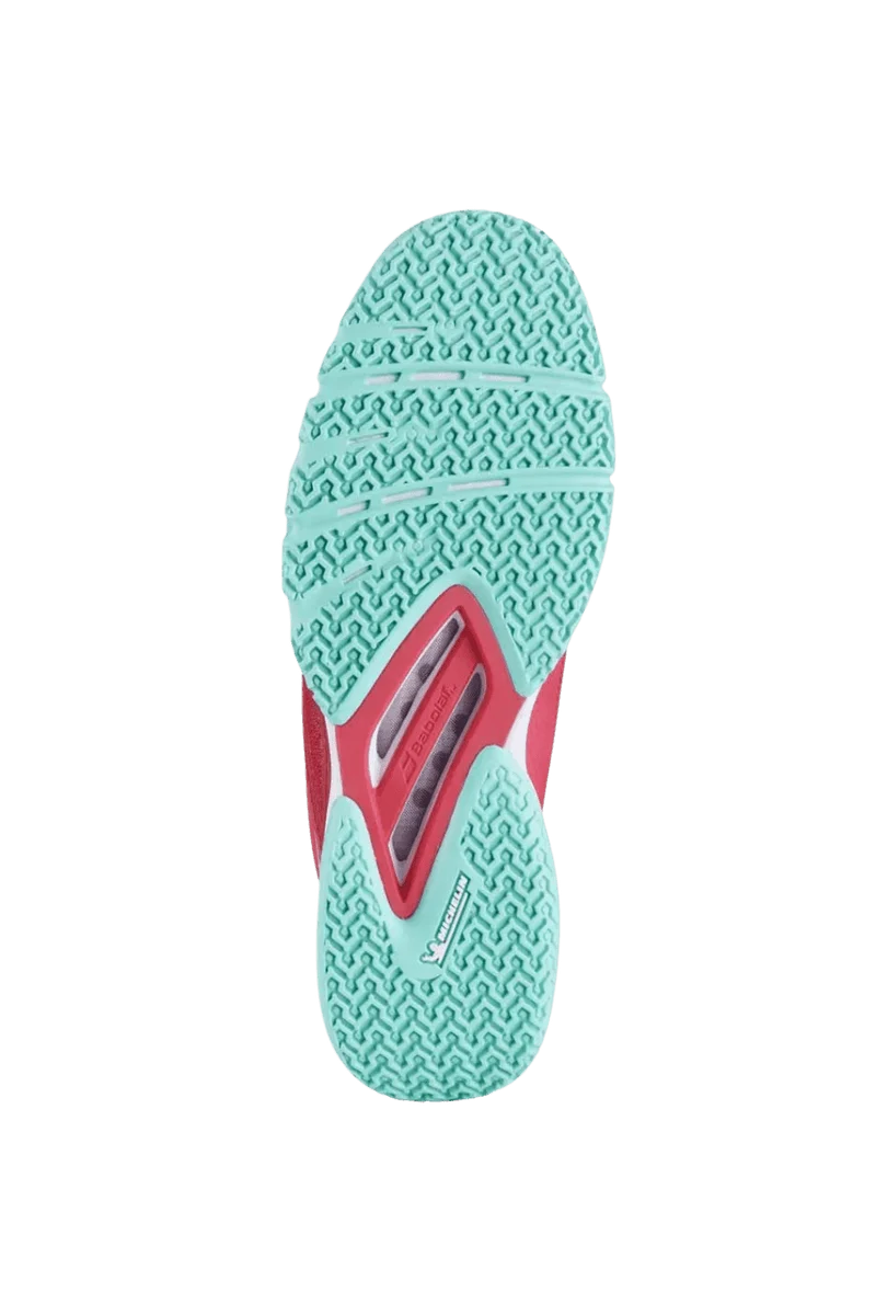 Babolat Jet Premura 2 Lebron Padelschuh Rot/Hellblau