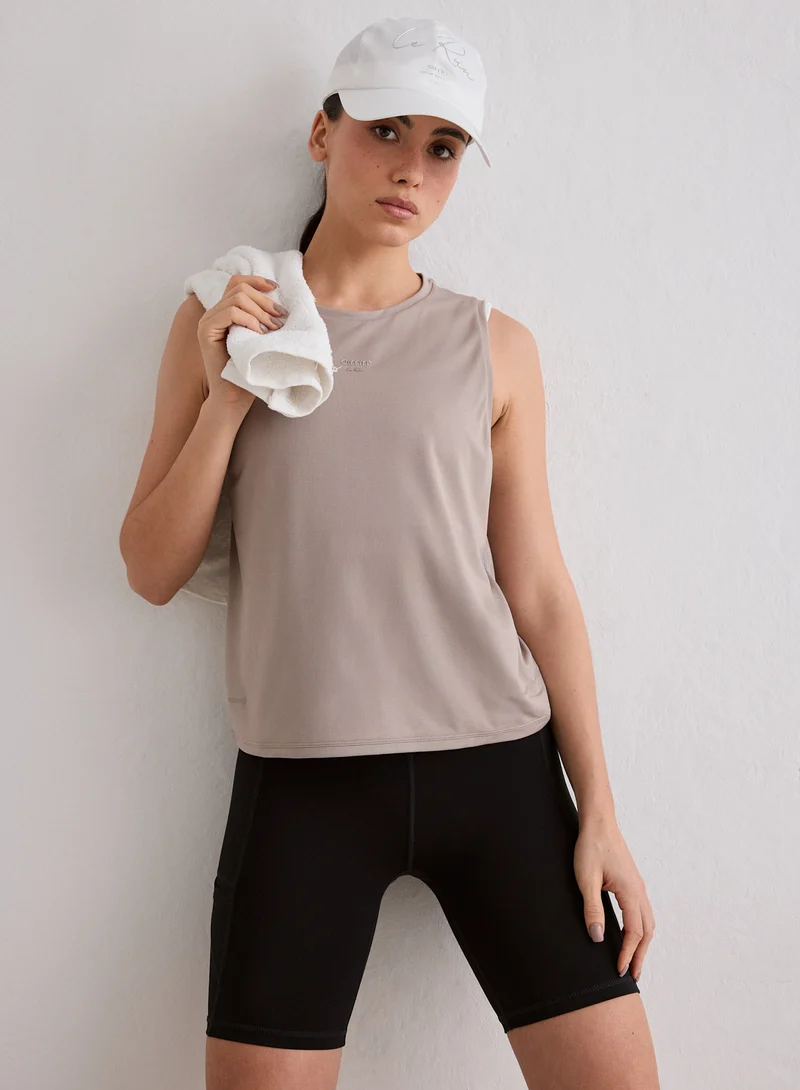 Dark Clay Seamless Running Top