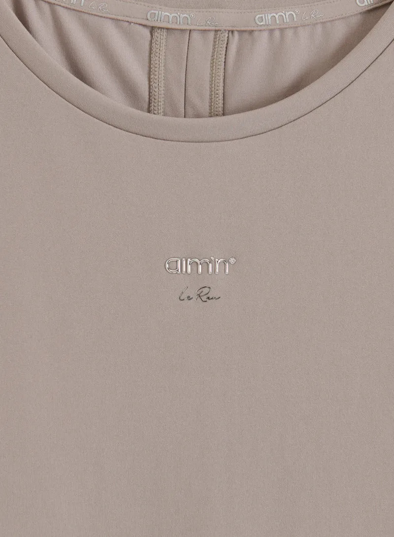 Dark Clay Seamless Running Top