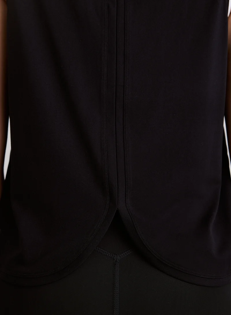Black Seamless Running Top