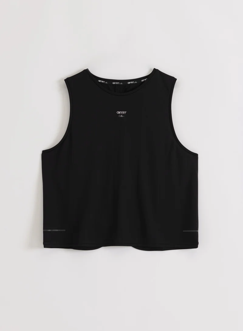 Black Seamless Running Top