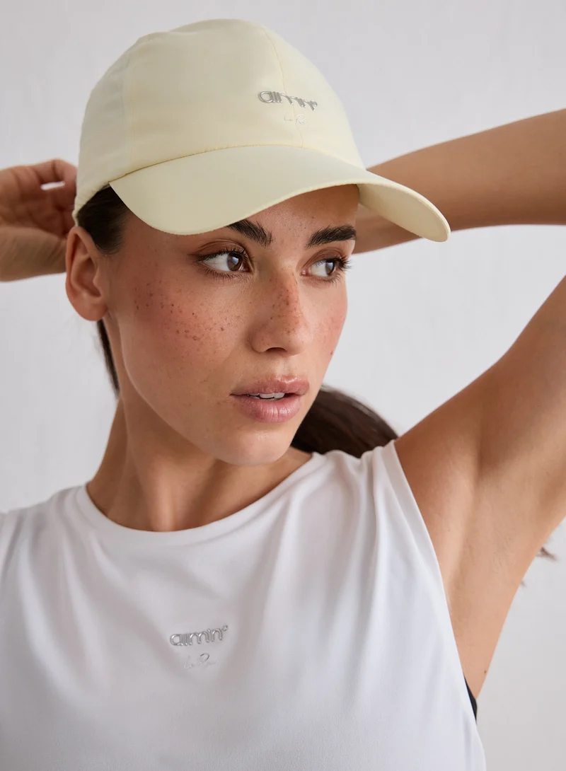 Lemon White Running Cap