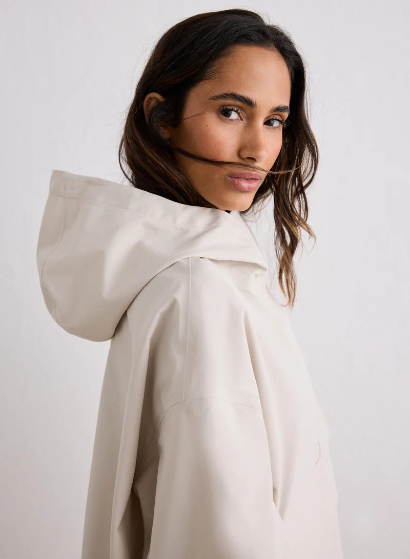 Sand Waterproof Oversized Anorak