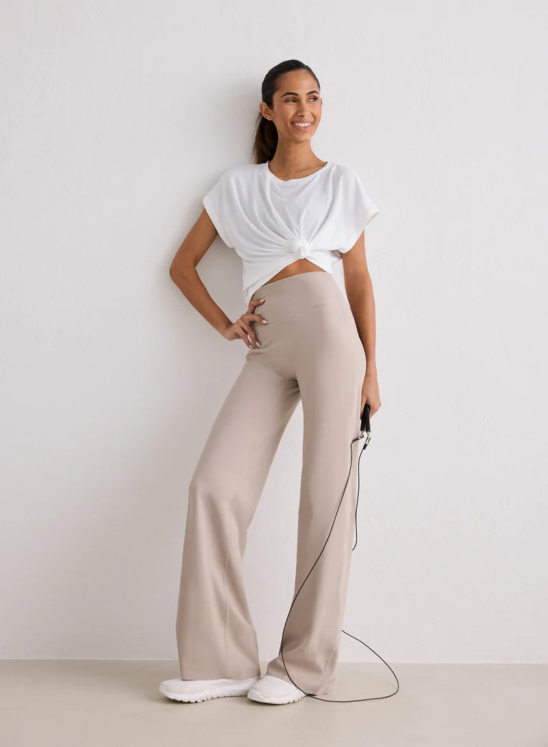 Dark Clay Sense Straight Leg Petite Tights