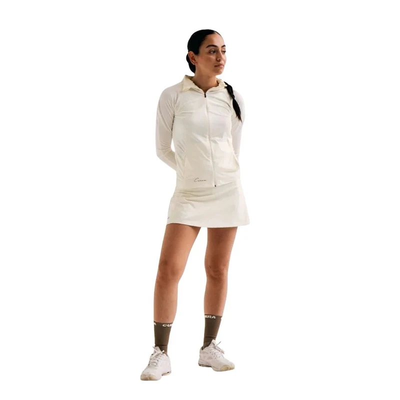 Cuera Active Zip Cardigan (Off White)