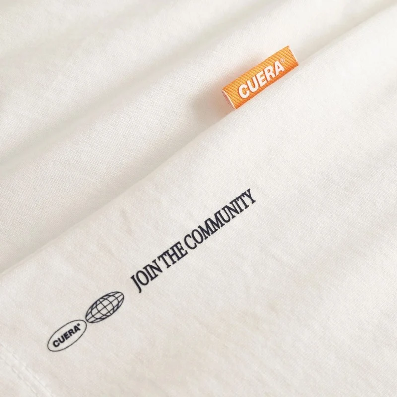 Cuera Offcourt Legacy Short Sleeve Tee (Off White/Navy)