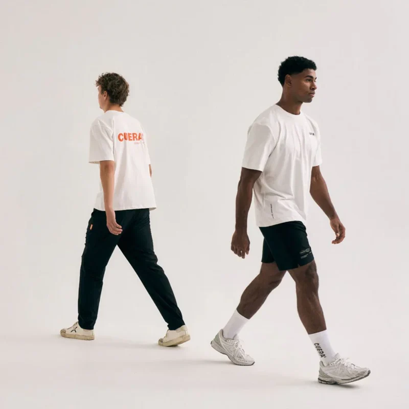 Cuera Offcourt Logo T-Shirt (Off White w. Orange)