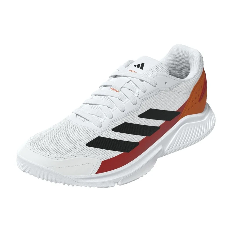 Adidas Courtquick Men Padel Shoes (Cloud White/Core Black/Lucid Orange)