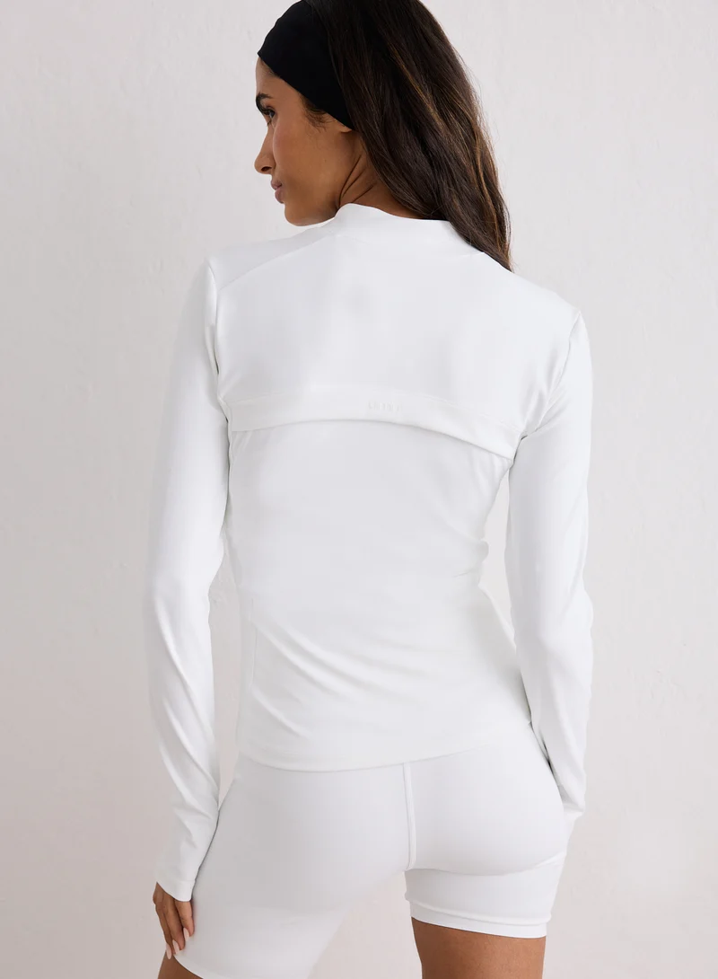 White Sense Zip Jacket