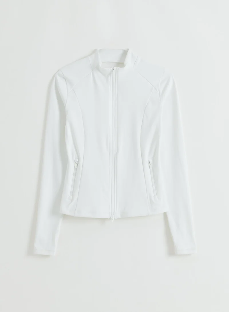 White Sense Zip Jacket