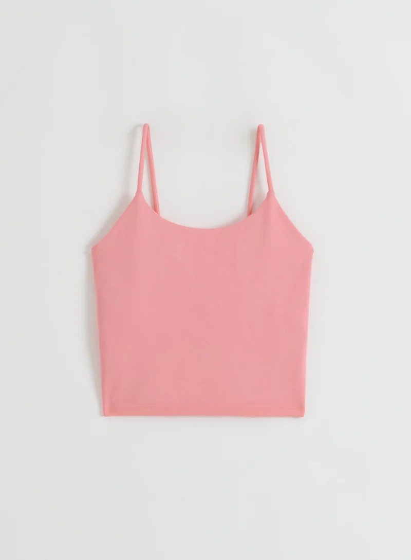 Blush Shape Seamless Strap Singlet
