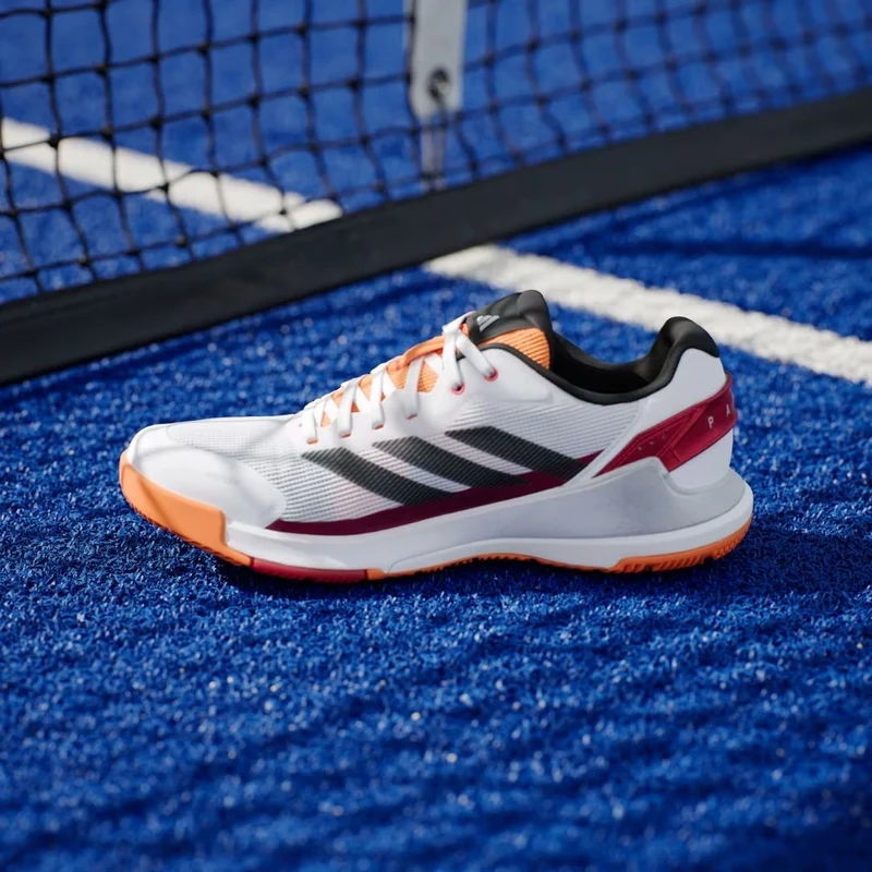 Adidas Crazyquick LS Men Padel Shoes (Cloud White/Core Black/Lucid Orange)