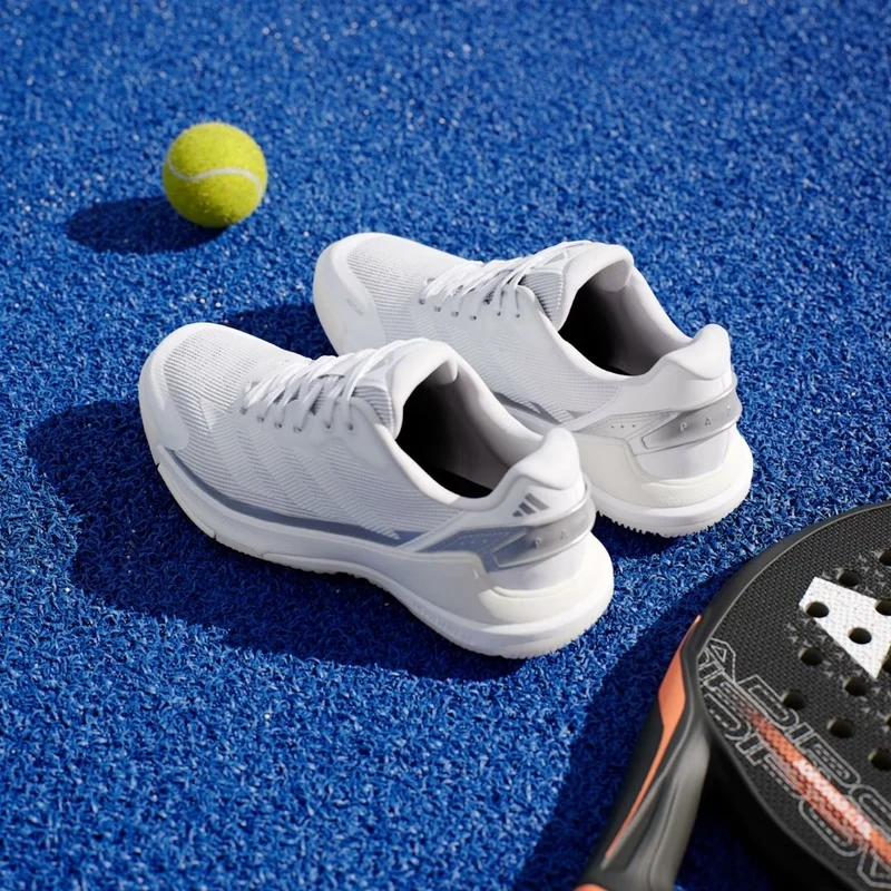 Adidas Crazyquick LS Women Padel Shoes (Cloud White/Cloud White/Zero Metallic)