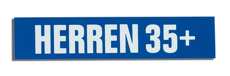 Tennis Magnetband "Herren 35+" 30 mm