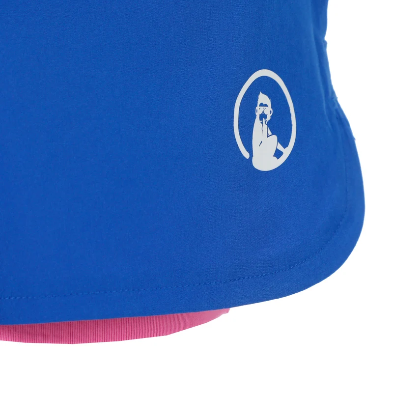 Point 2in1 Shorts Mädchen - blau, weiß