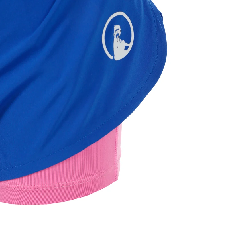 Point 2in1 Shorts Mädchen - blau, weiß