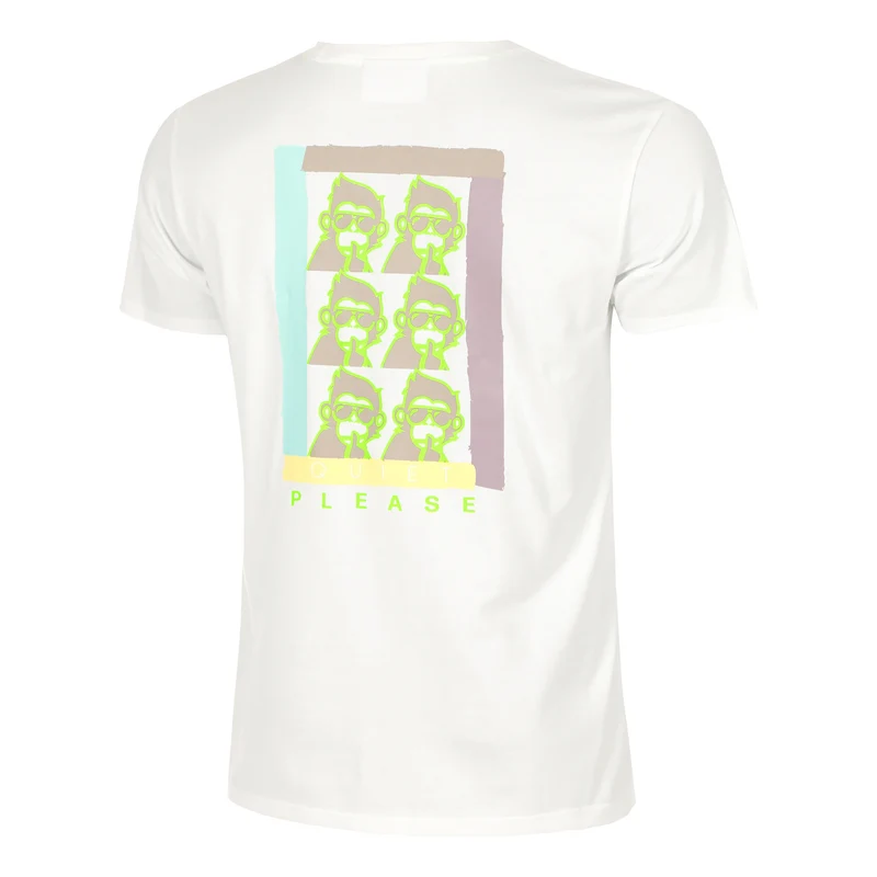 Wild Collage T-Shirt Herren-Weiß,Mehrfarbig