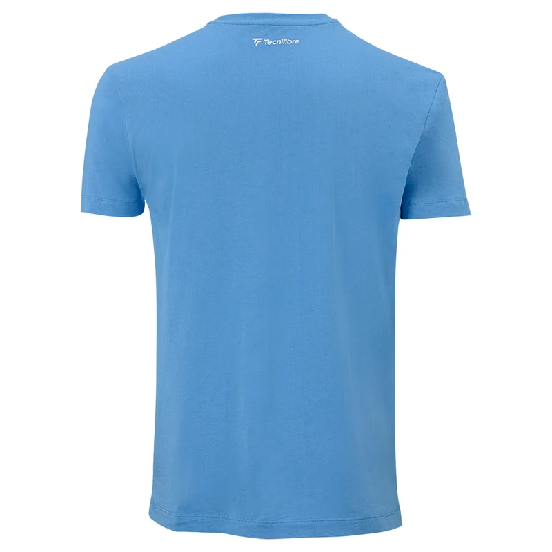 TEAM COTTON TEE AZUR HOMME
