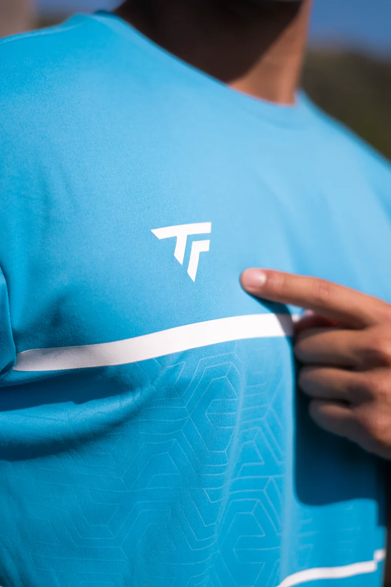 TEAM TECH TEE AZUR HOMME