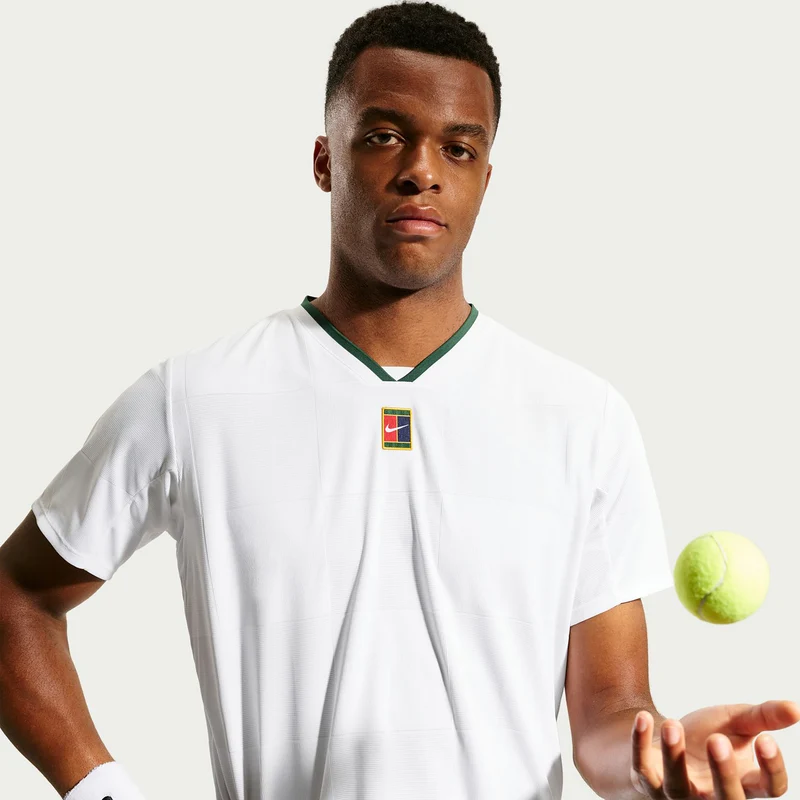 Court Dri-Fit Advantage Slam T-Shirt Herren - weiß, grün