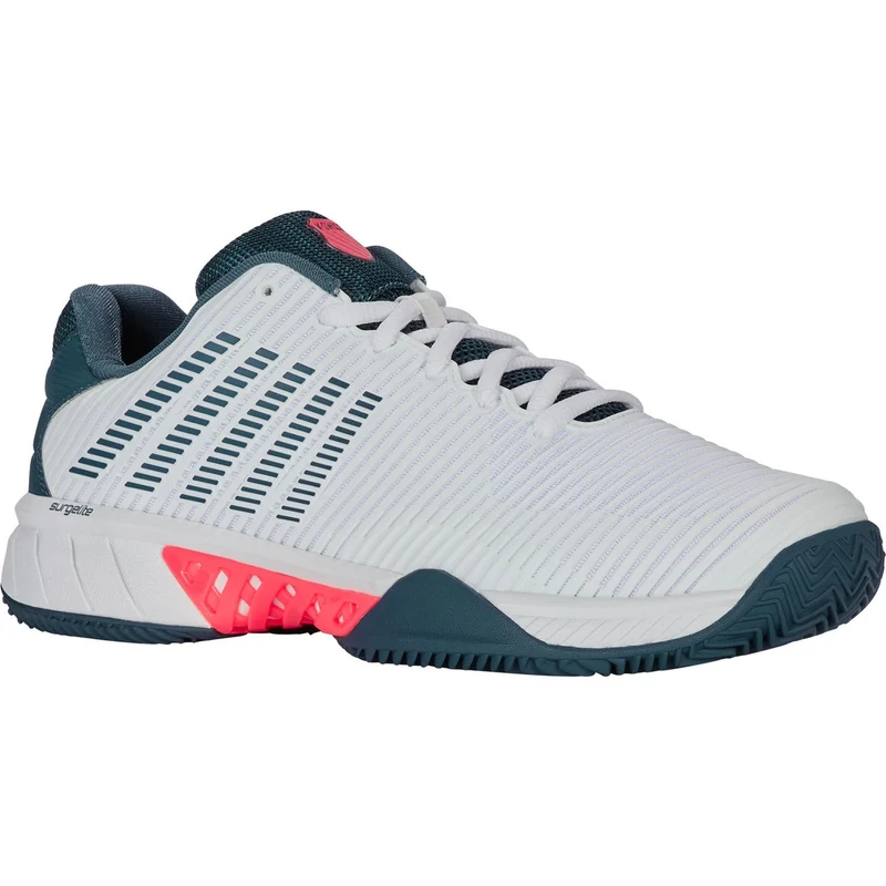 K-Swiss Hypercourt Express 2 Clay White/Stargazer/Neon Blaze Heren