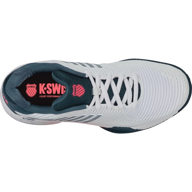 K-Swiss Hypercourt Express 2 Clay White/Stargazer/Neon Blaze Heren
