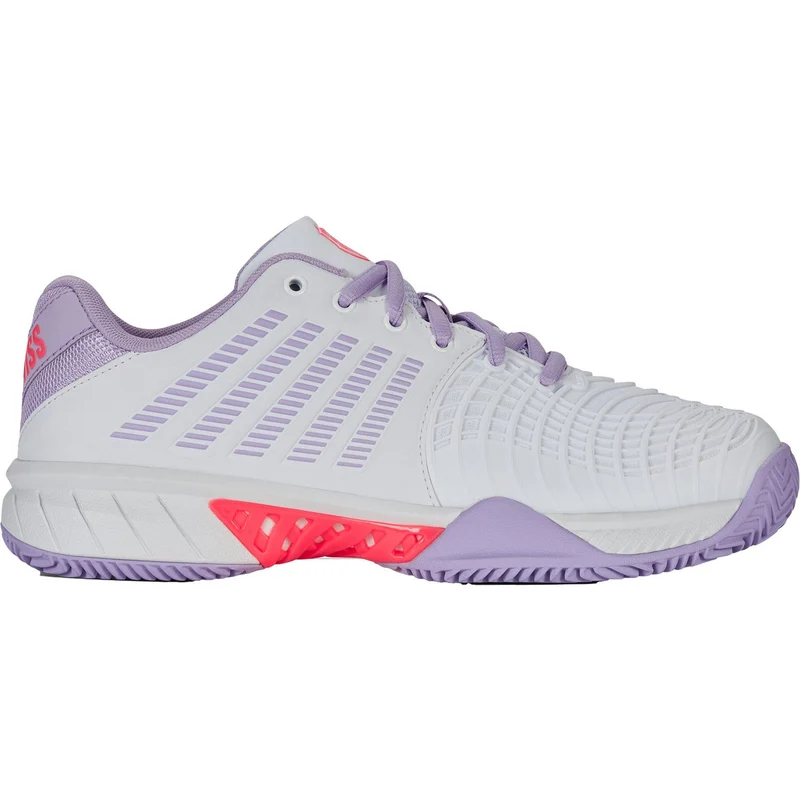 K-Swiss Express Light 3 Clay White/Orchid Petal/Neon Blaze Dames
