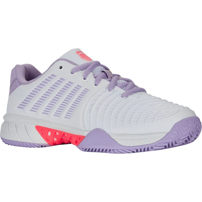 K-Swiss Express Light 3 Clay White/Orchid Petal/Neon Blaze Dames