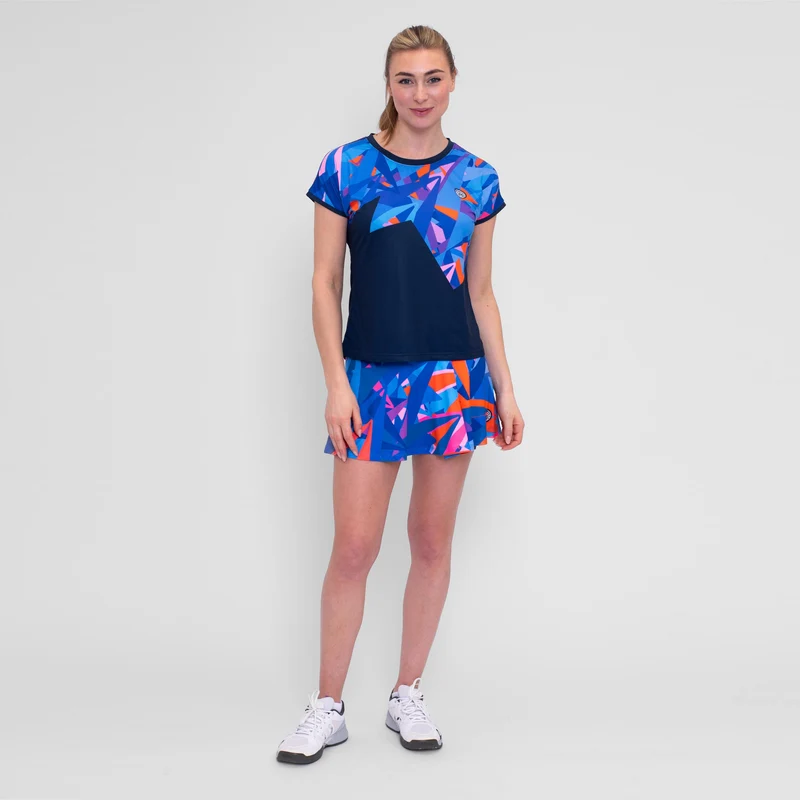 Spike Printed Wavy Rock Damen-Dunkelblau,Blau