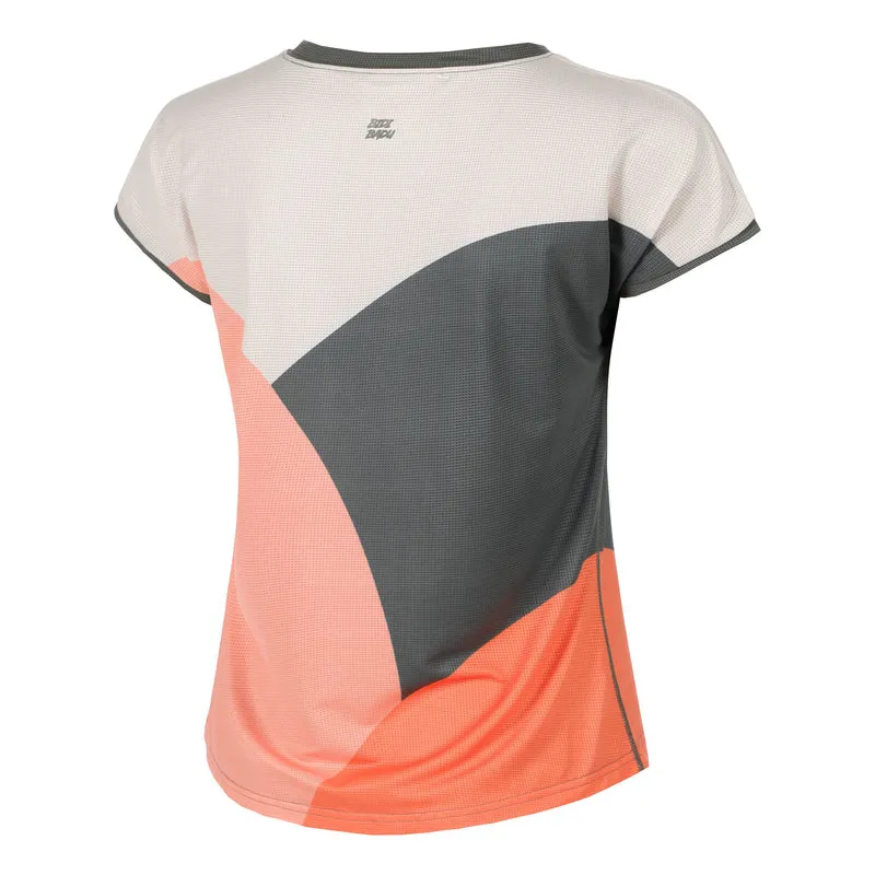 Bubble T-Shirt Damen-Grau,Koralle
