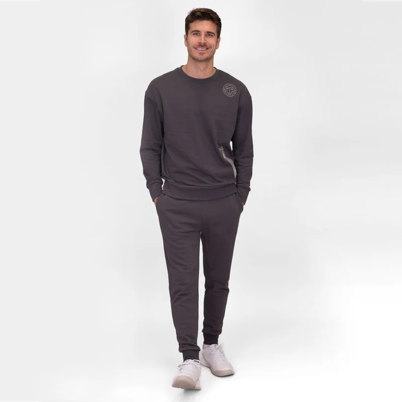 Chill Wide Leg Trainingshose Herren-Grau