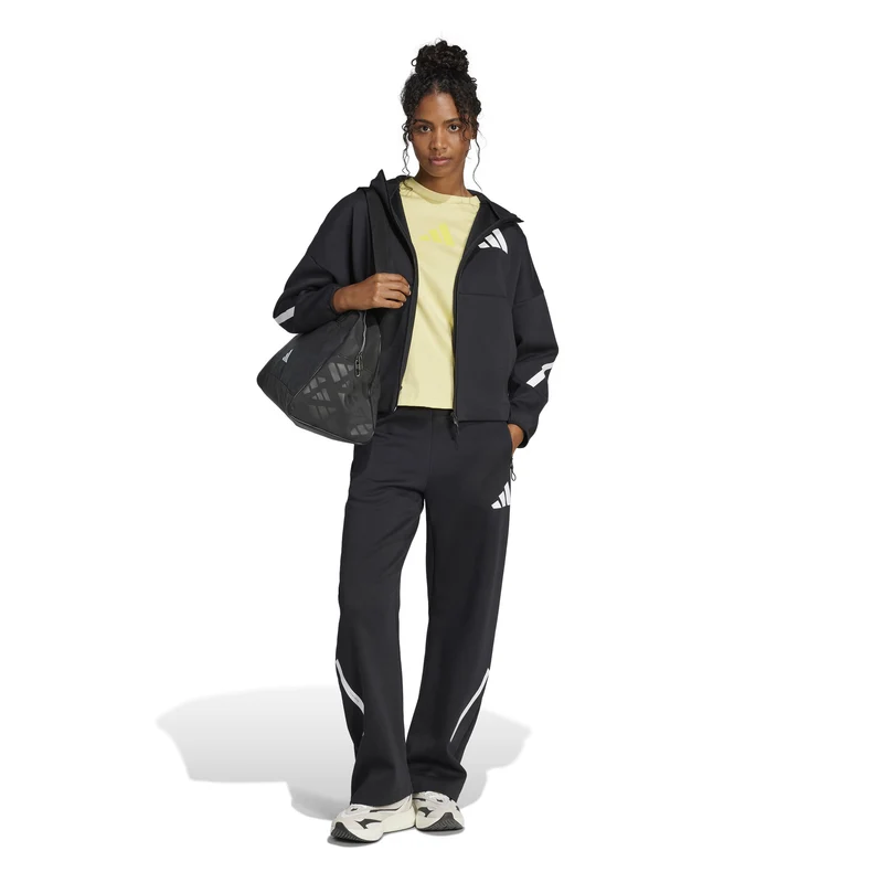 Trainingsjacke Damen-Schwarz,Weiß