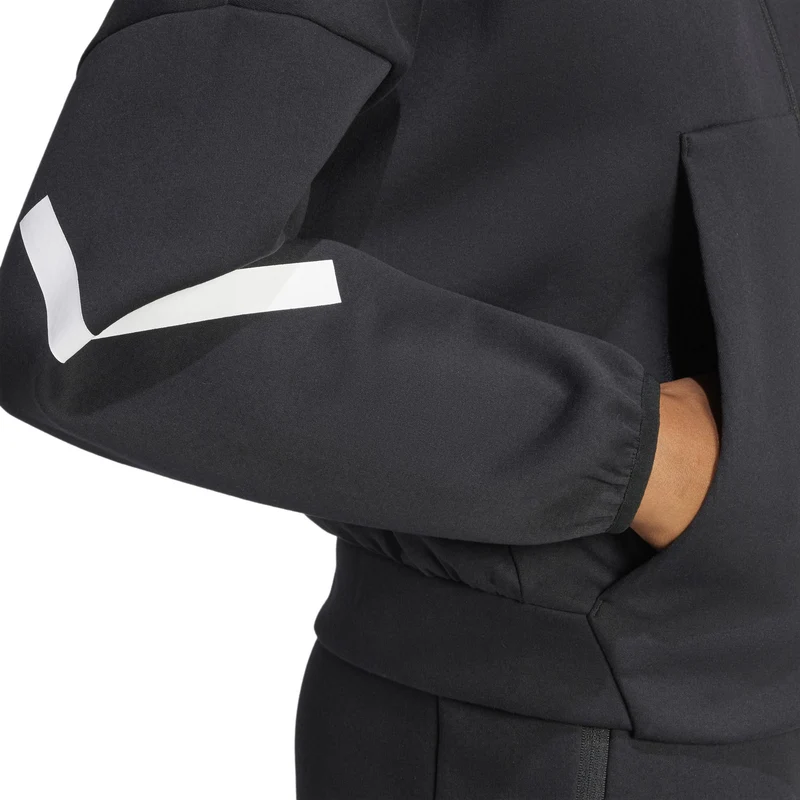 Trainingsjacke Damen-Schwarz,Weiß