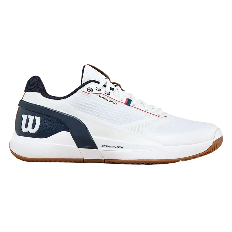 Zapatillas Wilson Rush Pro 5 Clay White/Navy Blazer/Gum 2026