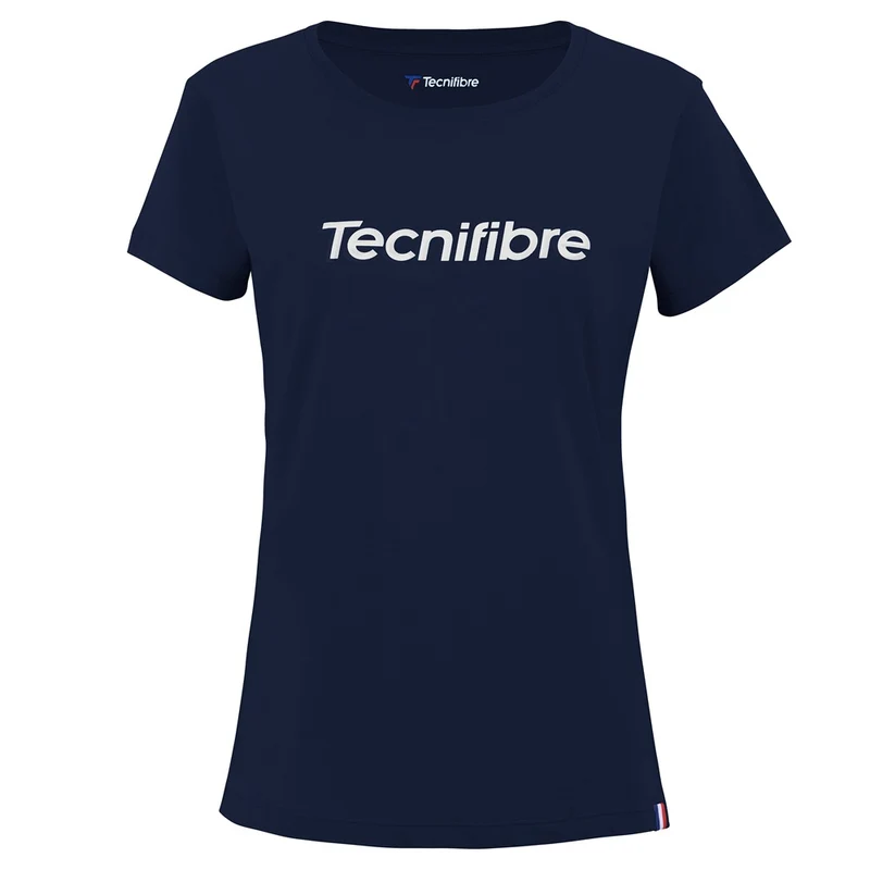 TEAM COTTON TEE MARINE FILLE