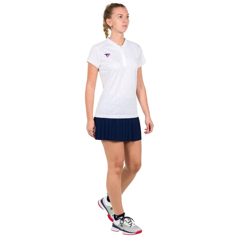 TEAM MESH POLO WHITE FEMME