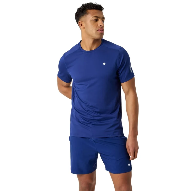 Björn Borg Ace Mesh Panel T-Shirt Blue Depths