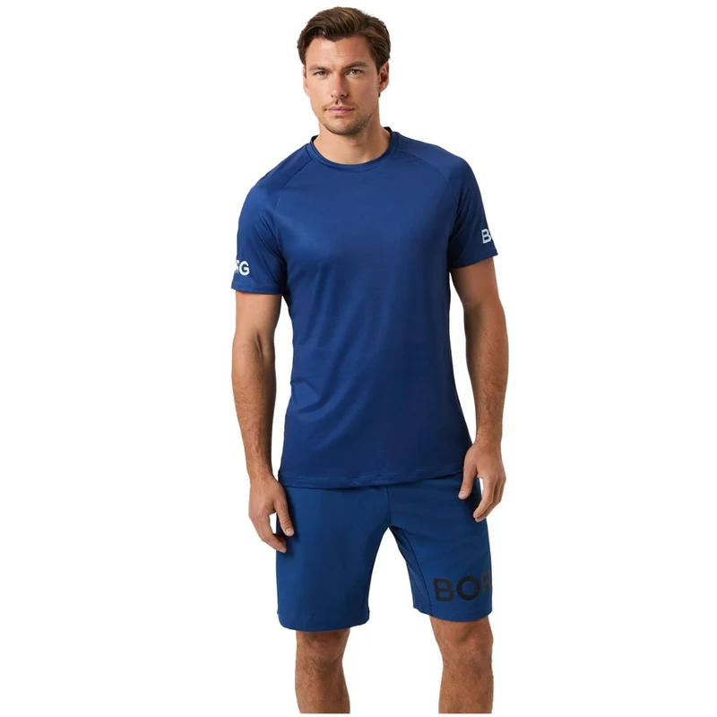 Björn Borg Ace Mesh Panel T-Shirt Dark Blue