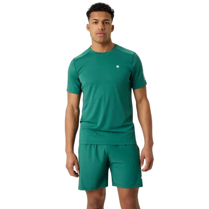 Björn Borg Ace Mesh Panel T-Shirt Posy Green