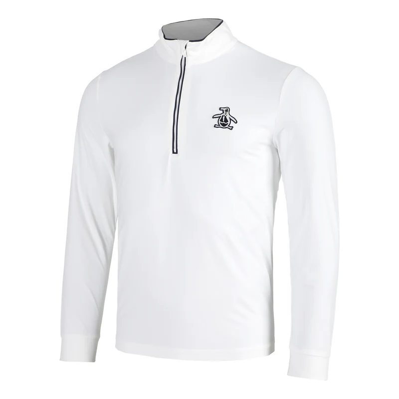 1/4 Zip Technical Trainingsjacke Herren-Weiß