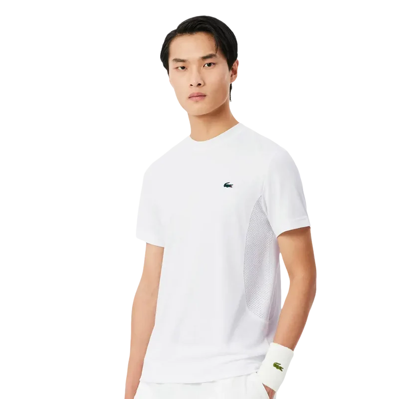 Camiseta Lacoste Novak Djokovic Blanco 2026