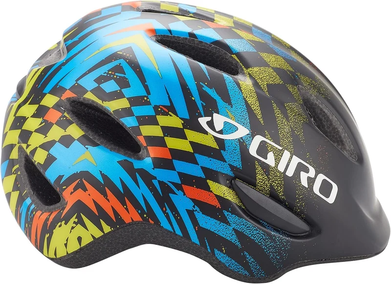 Giro SCAMP MIPS Fahrradhelm matte black check fade Gr. S (49-53 cm) Kinder