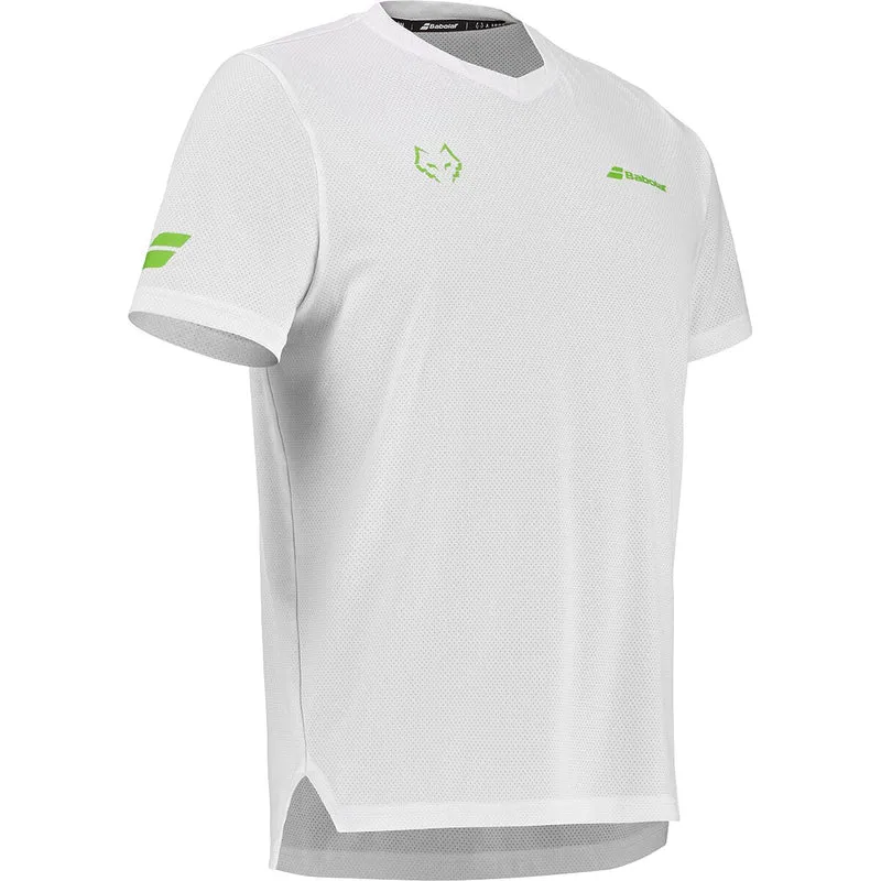Babolat Crew Neck Tee Juan Lebron (White/White)