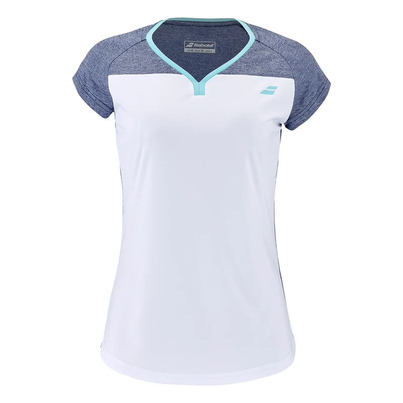 Babolat Play Cap Sleeve Top Damen - weiß/blau