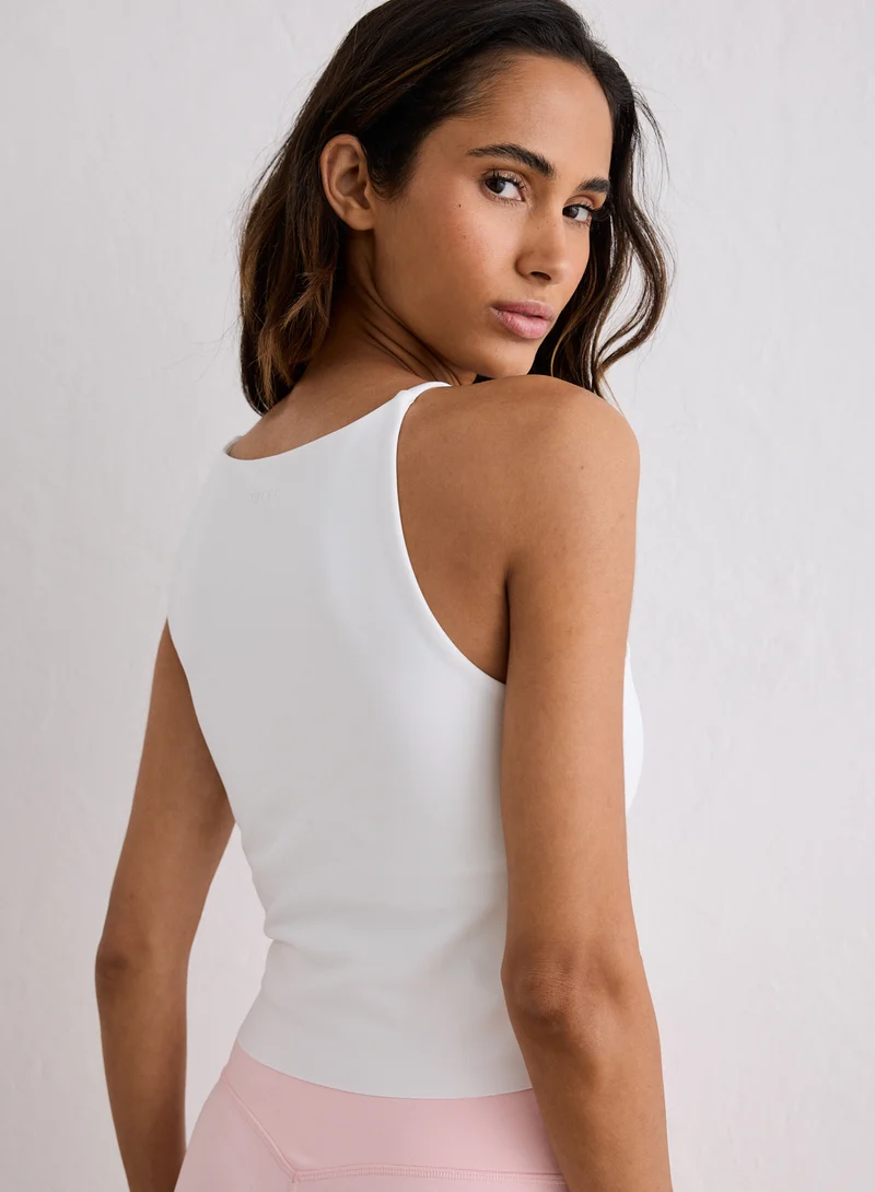 White Sense Halter Bralette