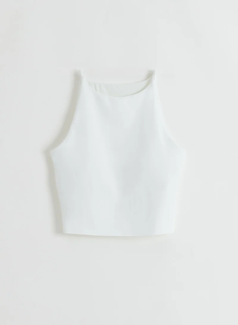 White Sense Halter Bralette